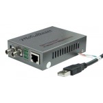 MetroBlazer Fast Ethernet MB1822 media converter, USB powered